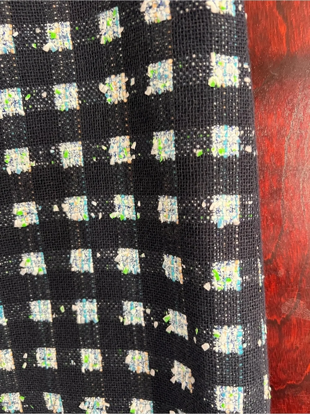 EUC Brooks Brothers Tweed Boucle Checkered Pencil Skirt size 6 Italian Fabric